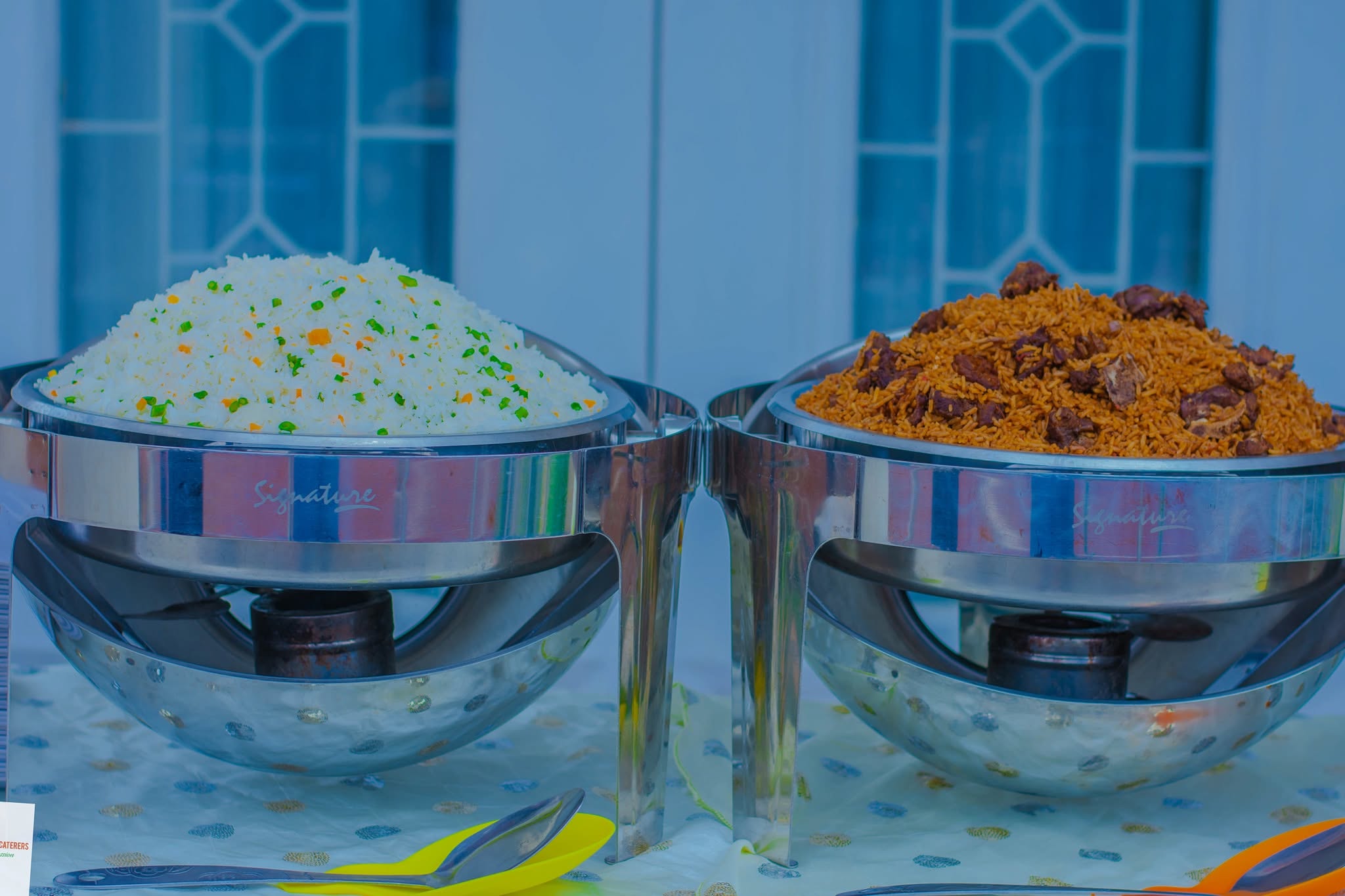 Prepared buffet dishes