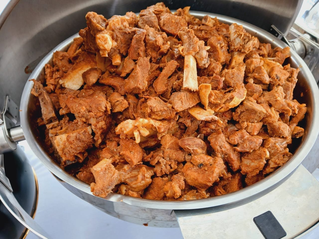 Kienyeji chicken prepared for an event